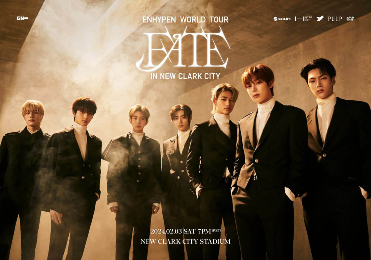 Enhypen Fate Tour in New Clark City Poster