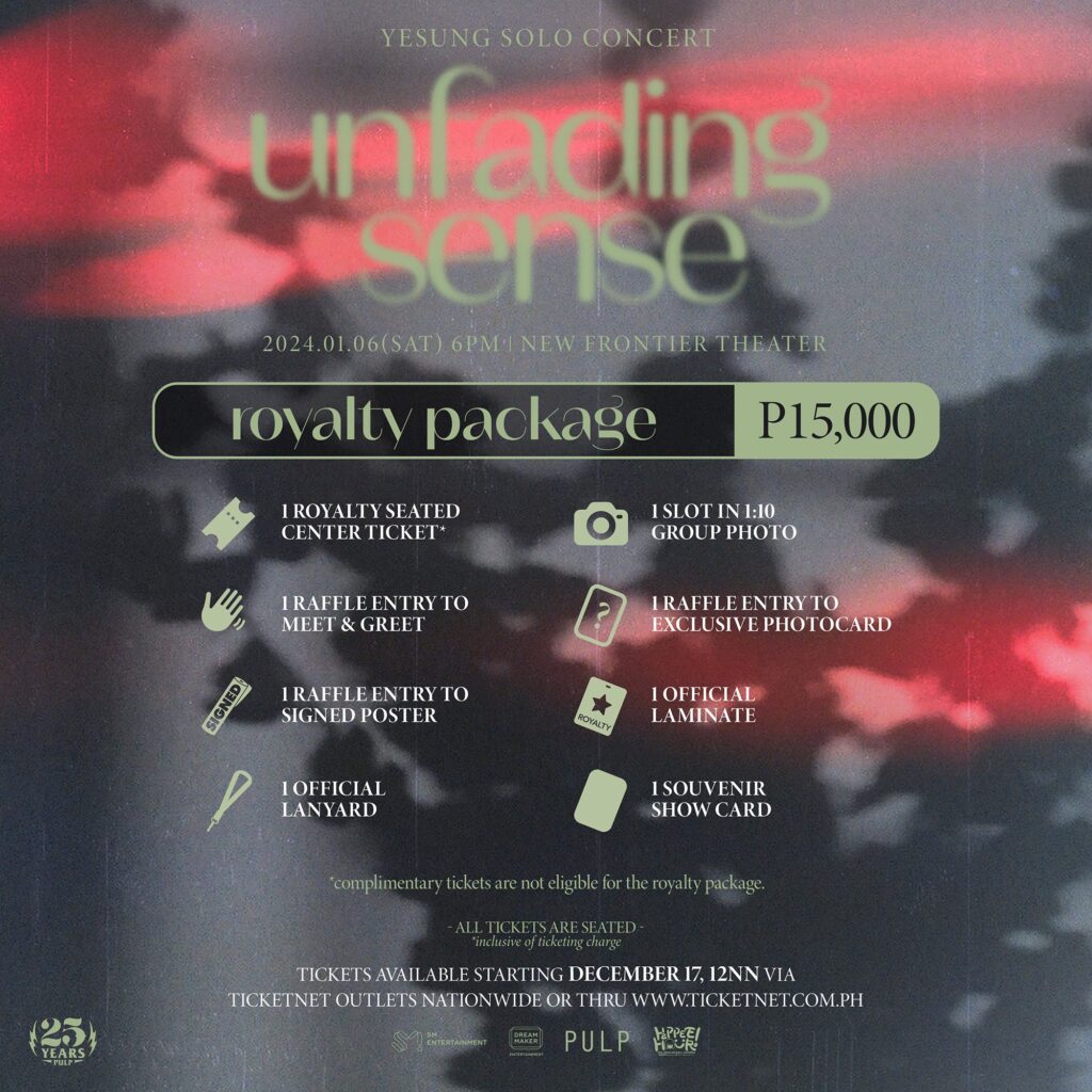 yesung unfading sense royalty package