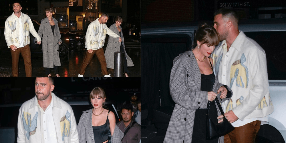 Taylor Swift and Travis Kelce in love together paparazzi