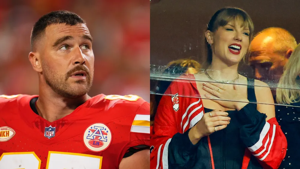 Taylor Swift and Travis Kelce Photos together football