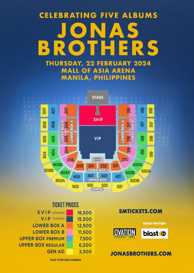 jonas brothers concert manila ticket details