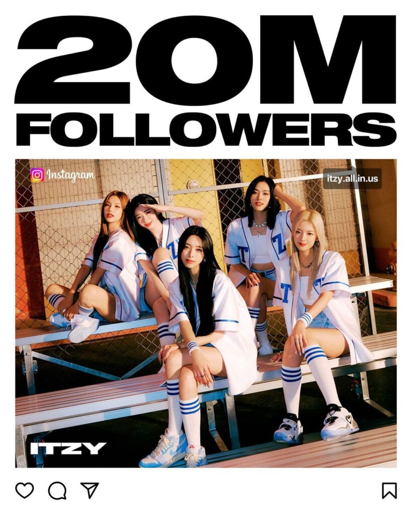 ITZY instagram page