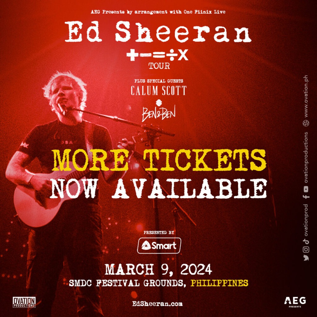 ed sheeran manila tickets