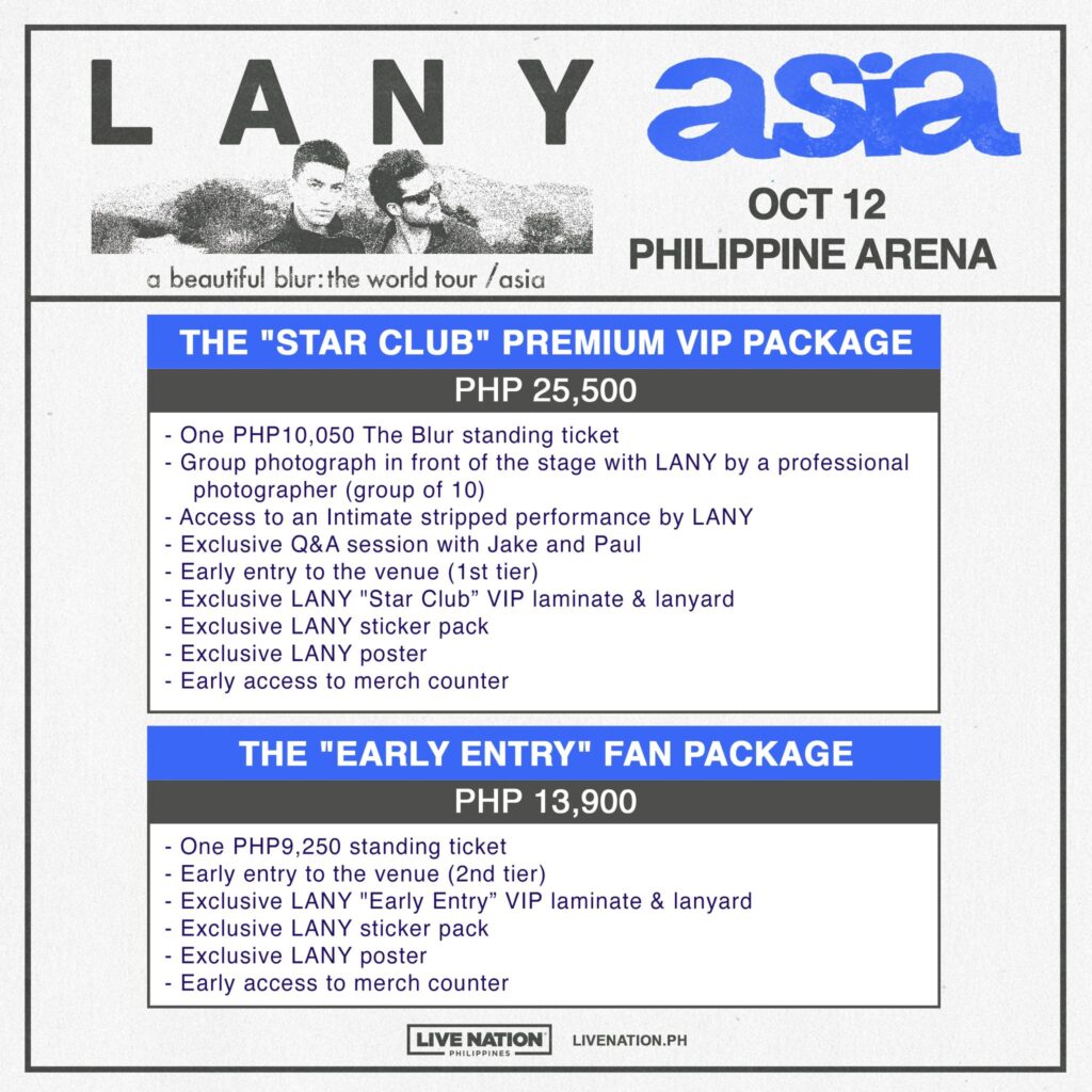 lany world tour manila fan packages