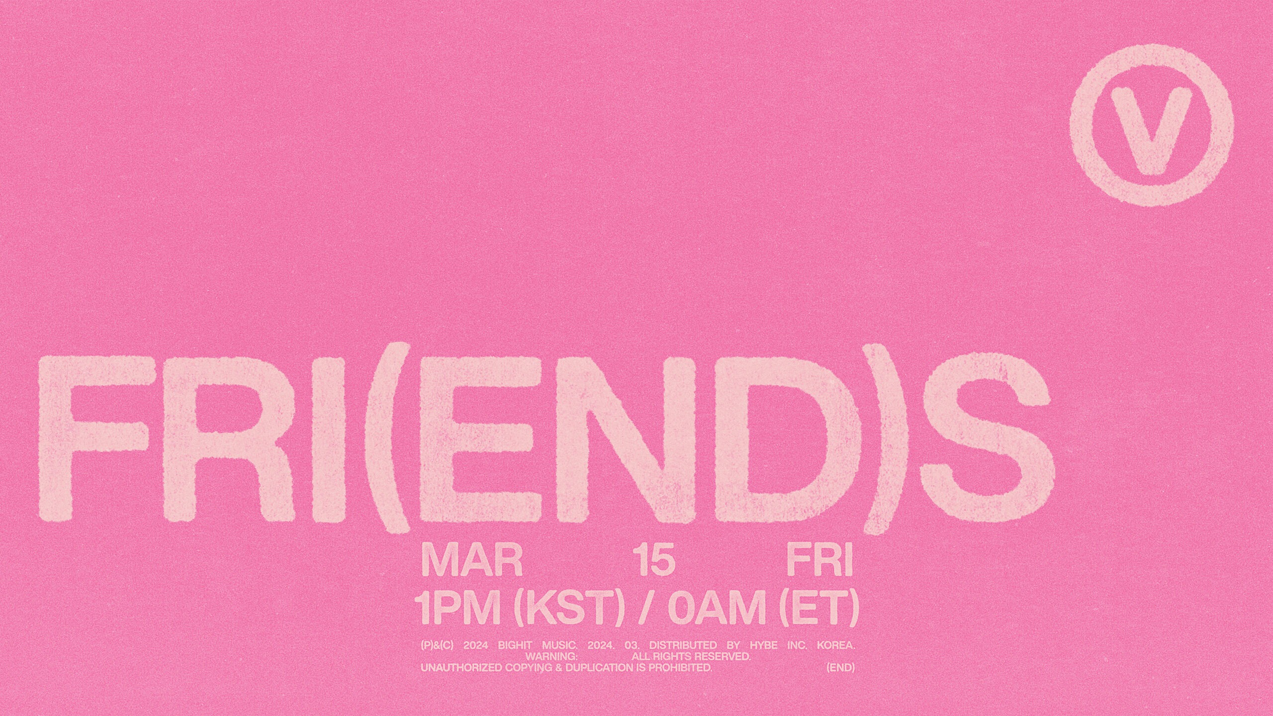 FRIENDS BTS V BANNER