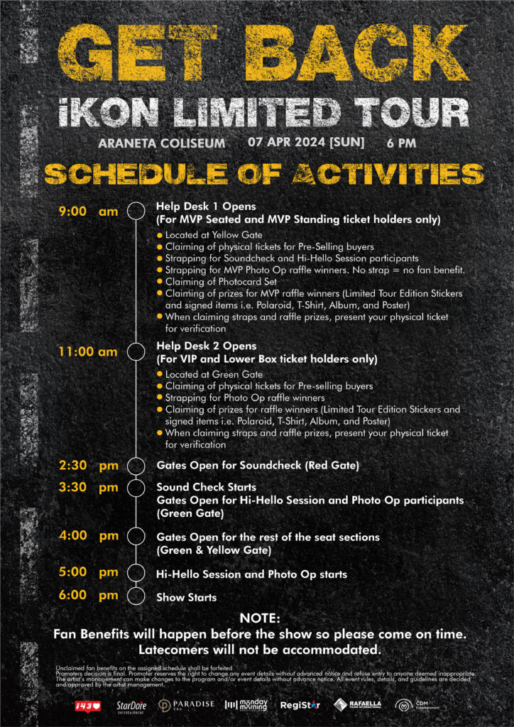 ikon get back limited tour manila