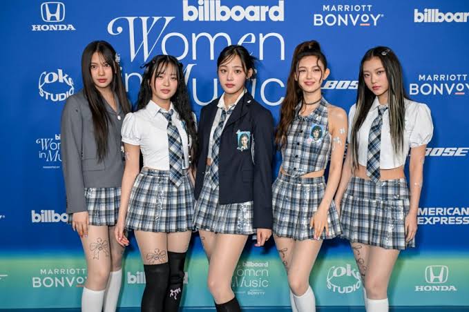 New Jeans on the Carpet of Billboard's Women in Music 