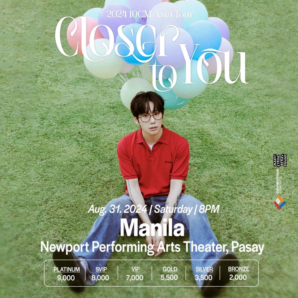 10cm closer to you asia tour in manila poster