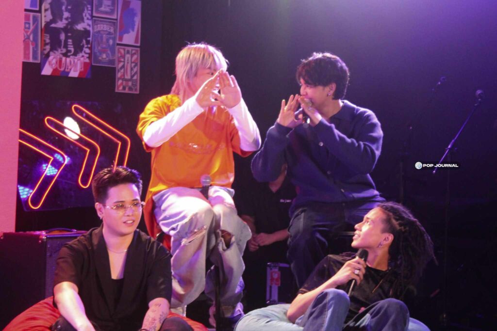 the juans and alamat during the viva cafe gig