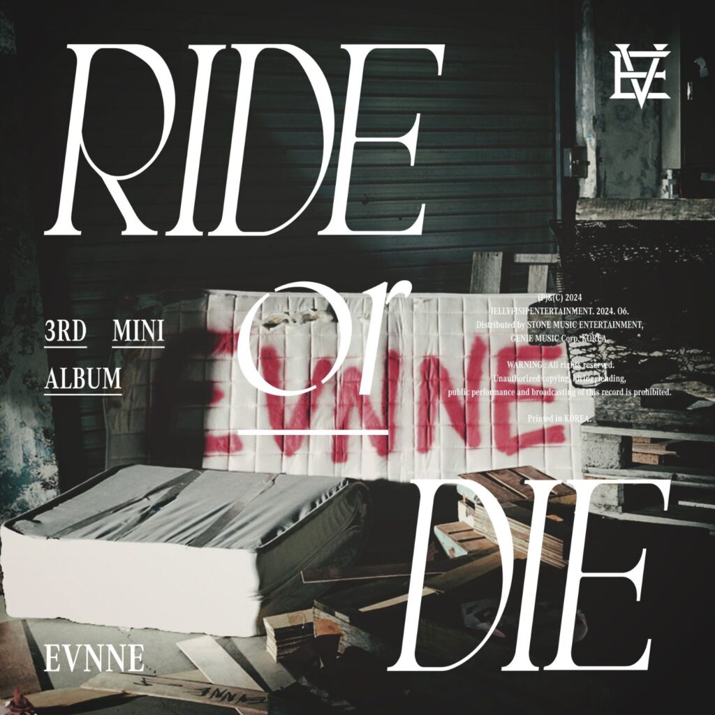 cover of EVNNE 3rd mini album Ride or Die