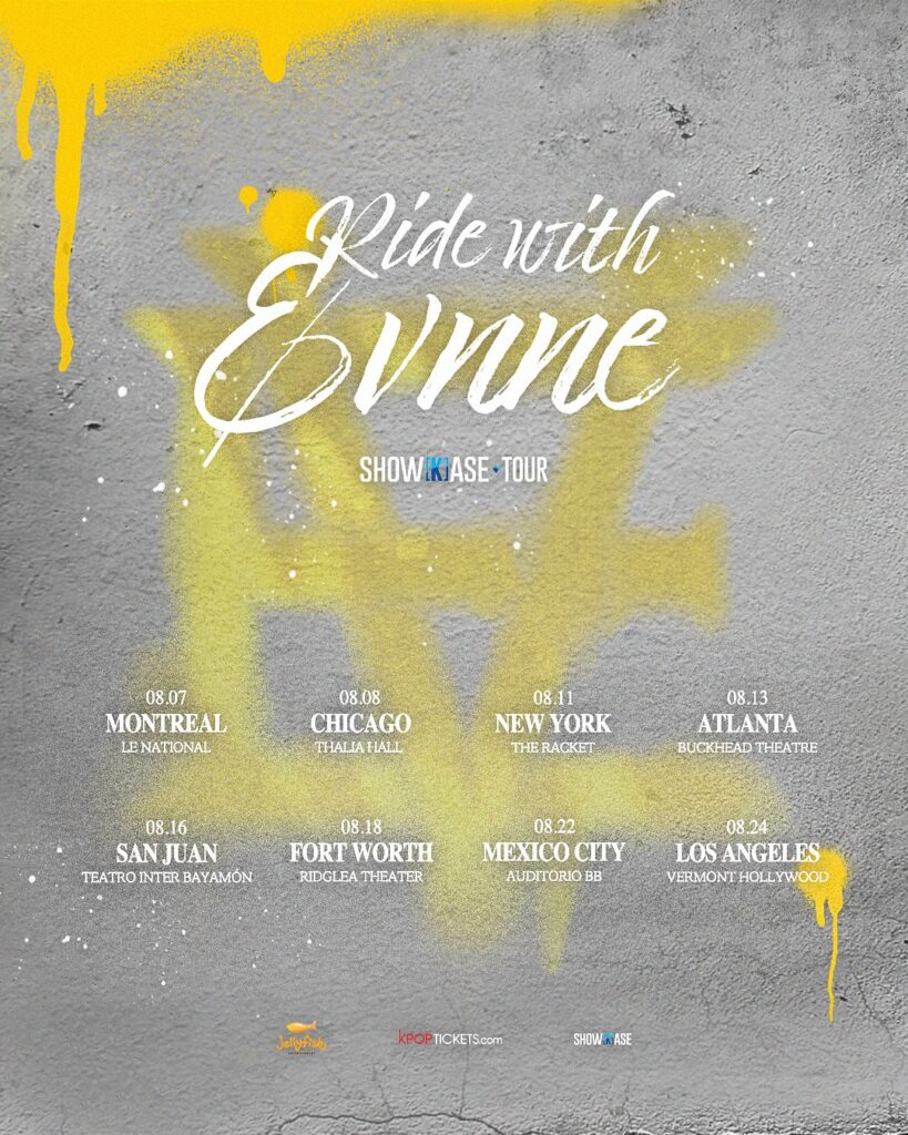 Ride With EVNNE Showcase Tour Poster