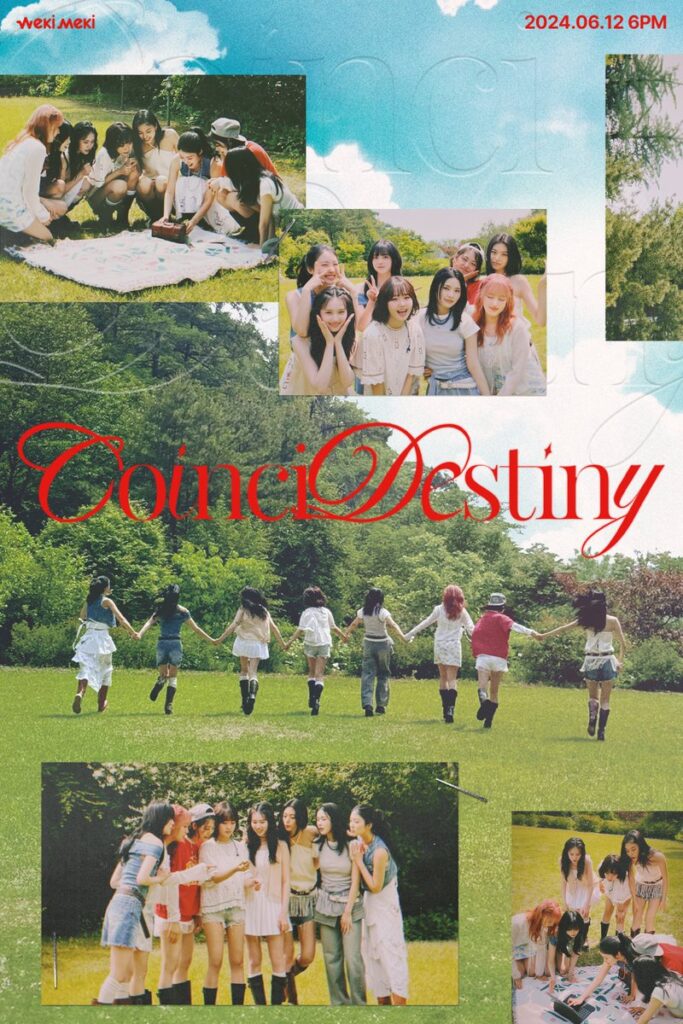 digital single poster for weki meki coincidestiny