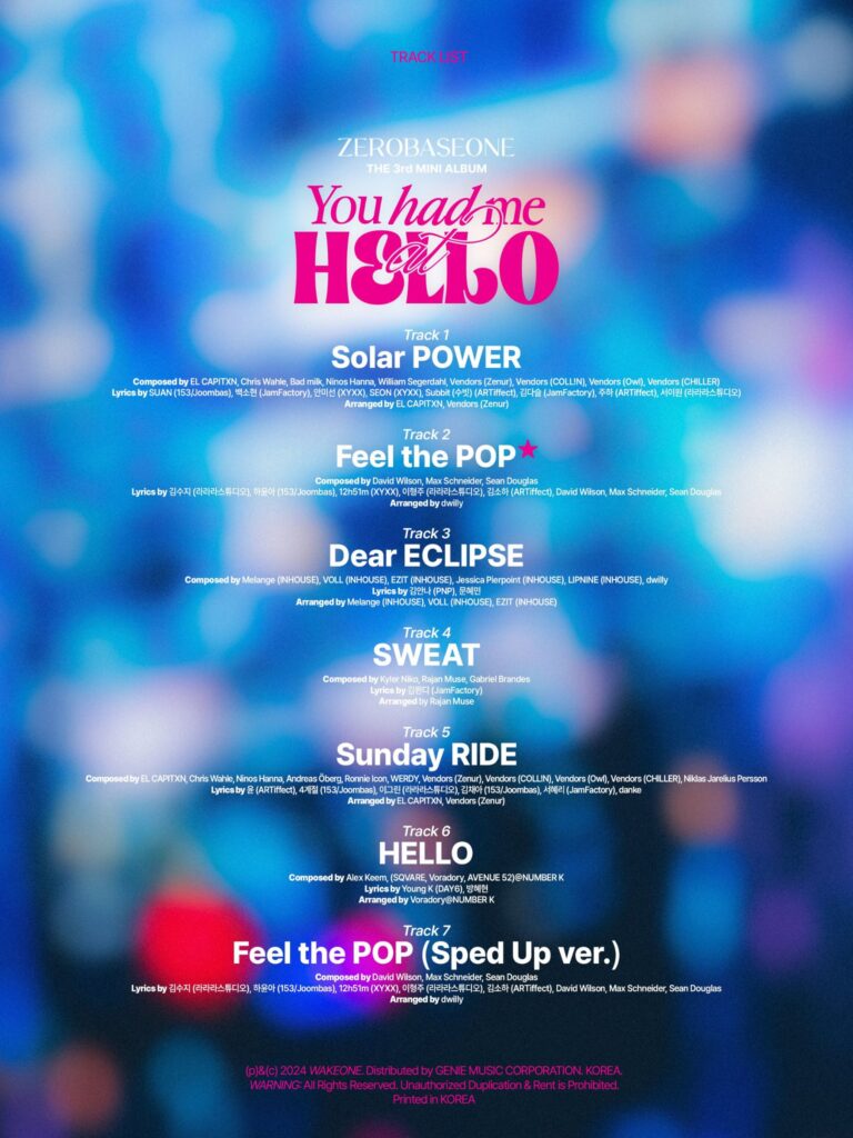 zerobaseone tracklist poster for you had me at hello