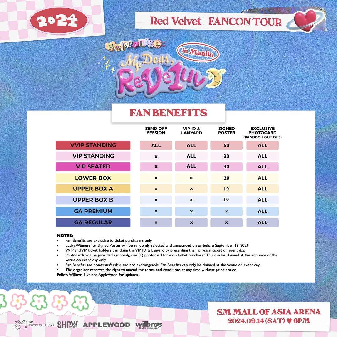 red velvet fancon manila fan benefits