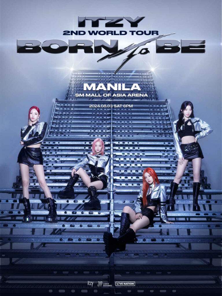 ITZY 2nd world tour born to be in manila poster