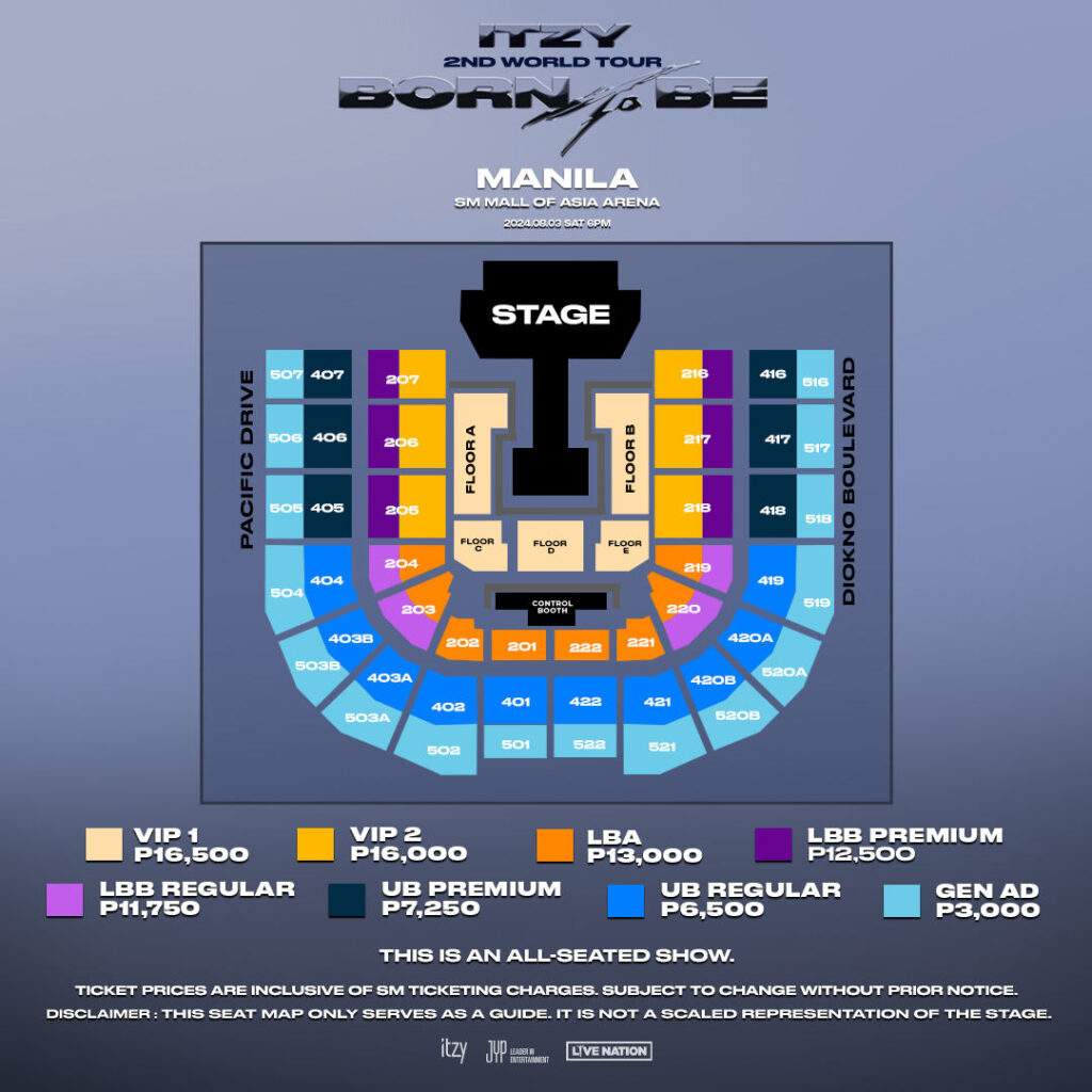 itzy born to be manila seatplan