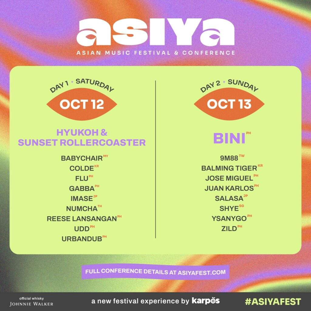 asiya music festival artist lineup