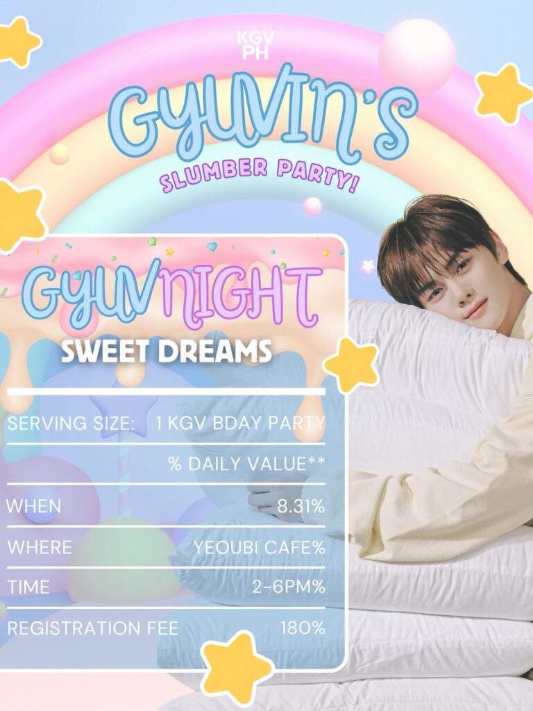 gyuvnight zerobasone gyuvin birthday event poster