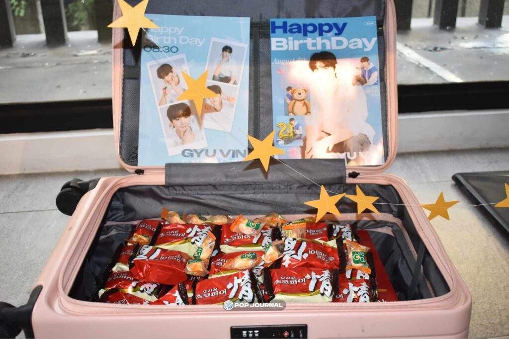 luggage of snacks zb1 gyuvin gyuvnight event