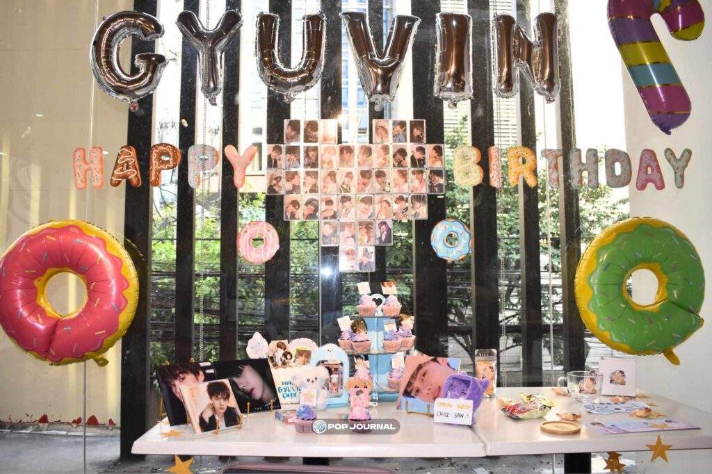 birthday table for gyuvnight event for zb1 gyuvin