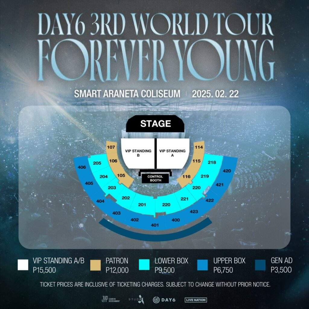 day6 in manila seat plan