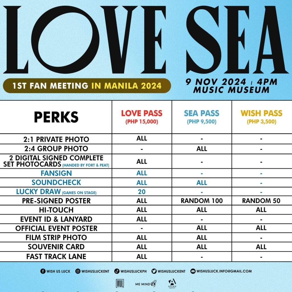 love sea fan meeting fan benefits