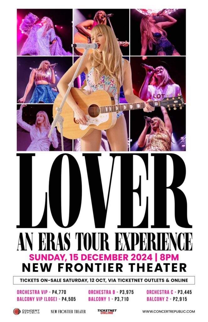 lover an eras tour experience manila poster