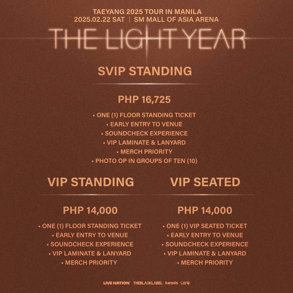 taeyang in manila benefits