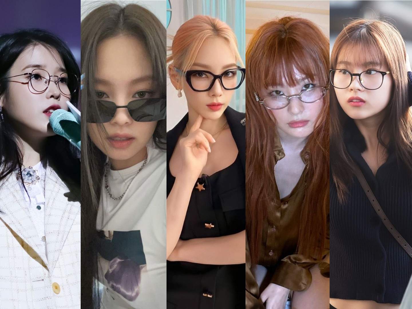 Female k-idols wearing glasses