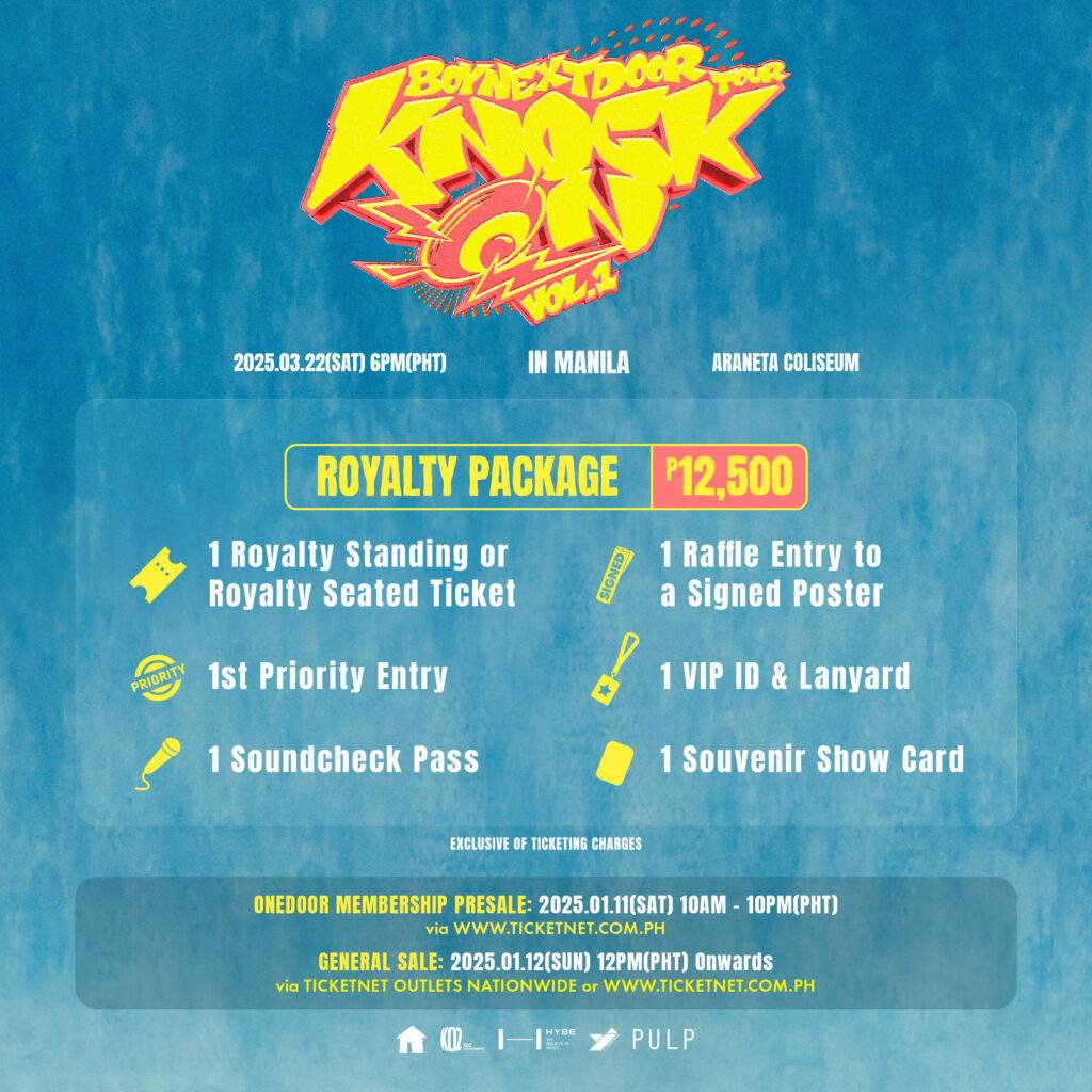 boynextdoor knock on tour in manila royalty package