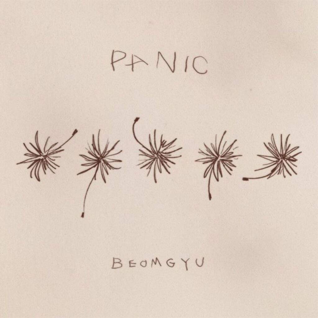 digital cover of txt beomgyu mixtape: panic