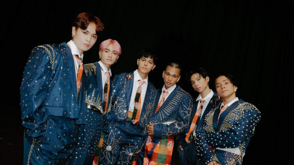 alamat wearing blue suits at ppop con 2023