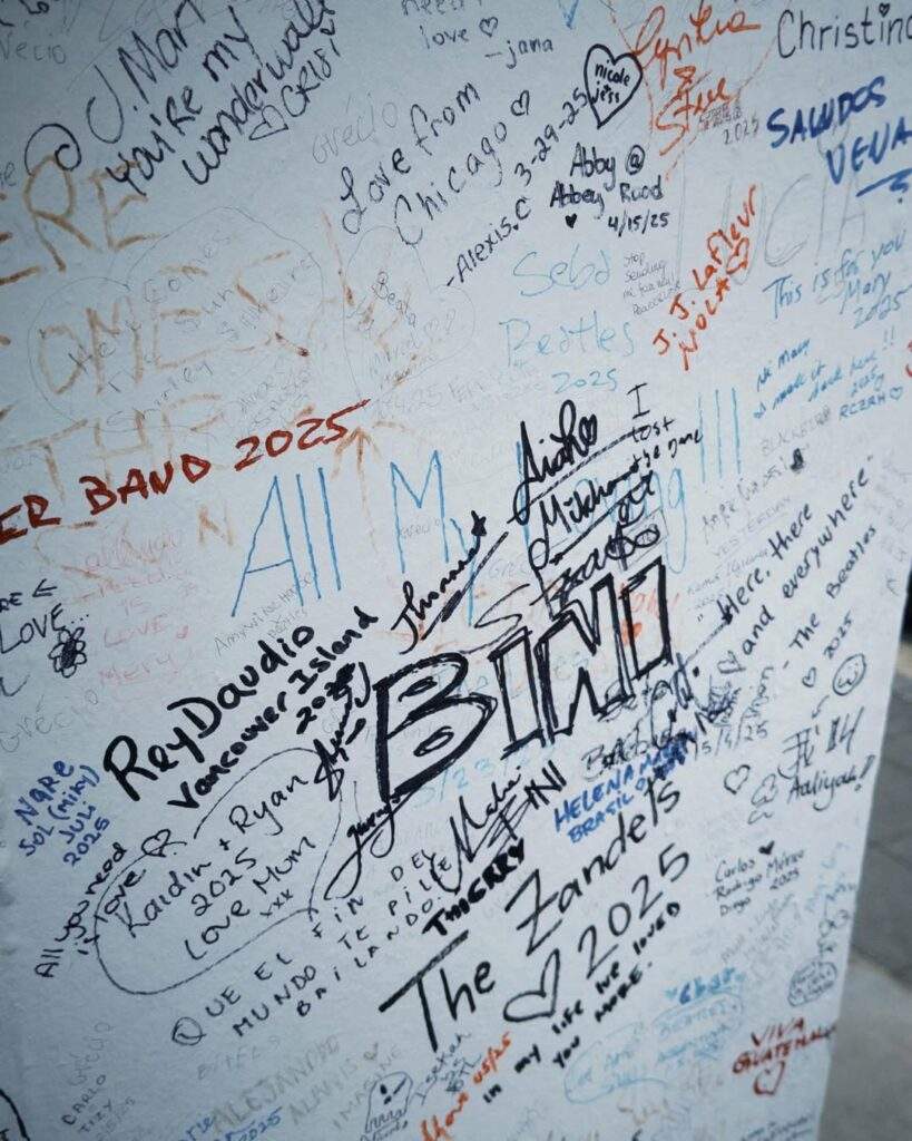 bini graffiti abbey road london