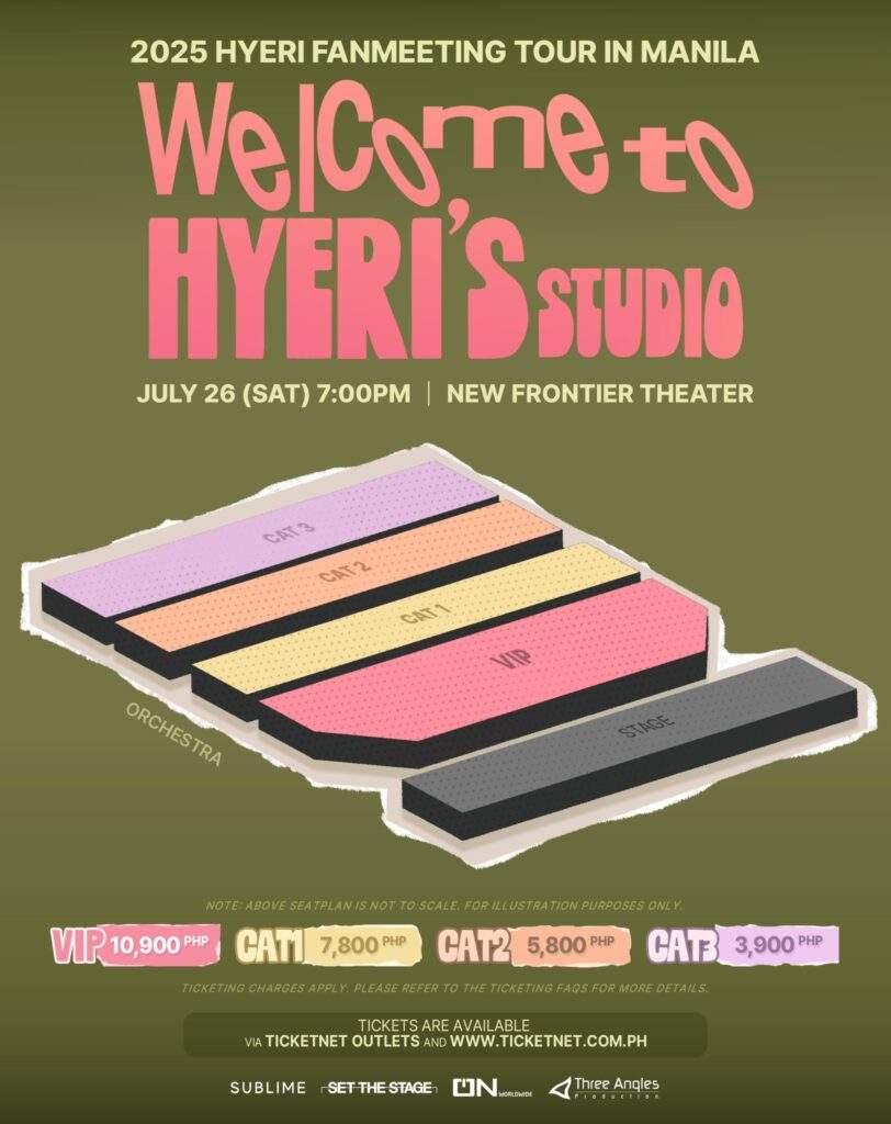 lee hyeri in manila seat and ticket details