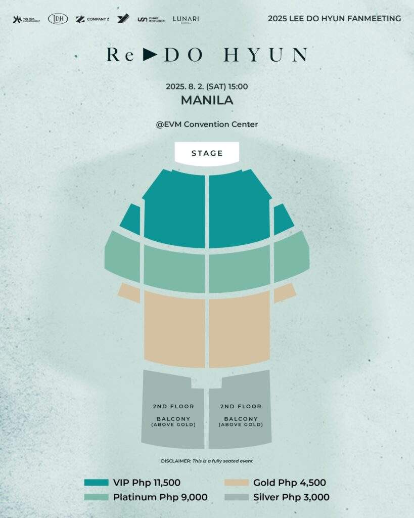 lee do hyun ticket details