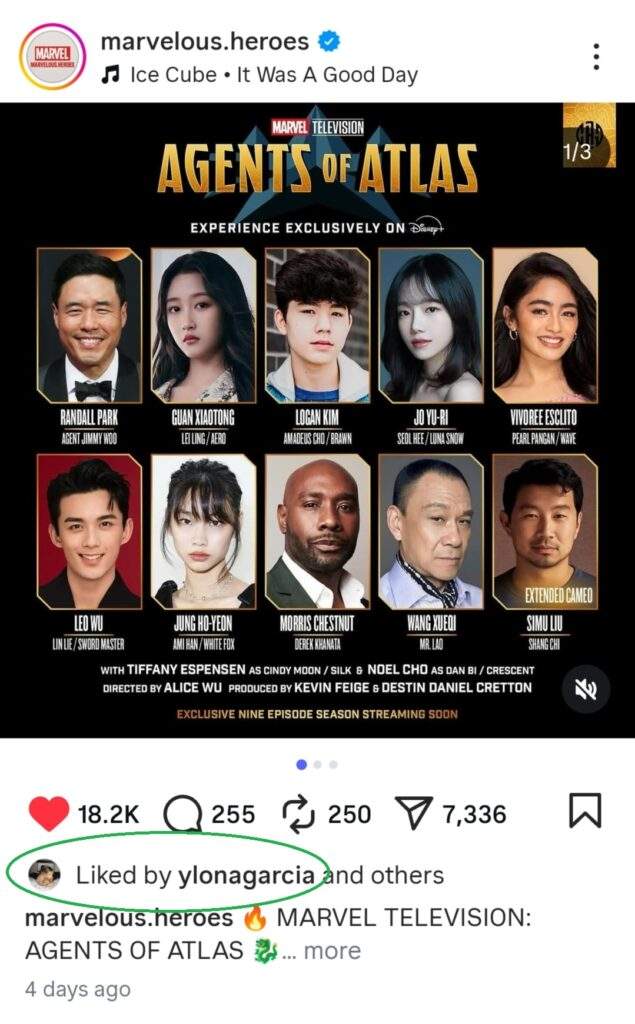 ylona garcia vivoree esclito pearl pangan wave marvel mcu instagram