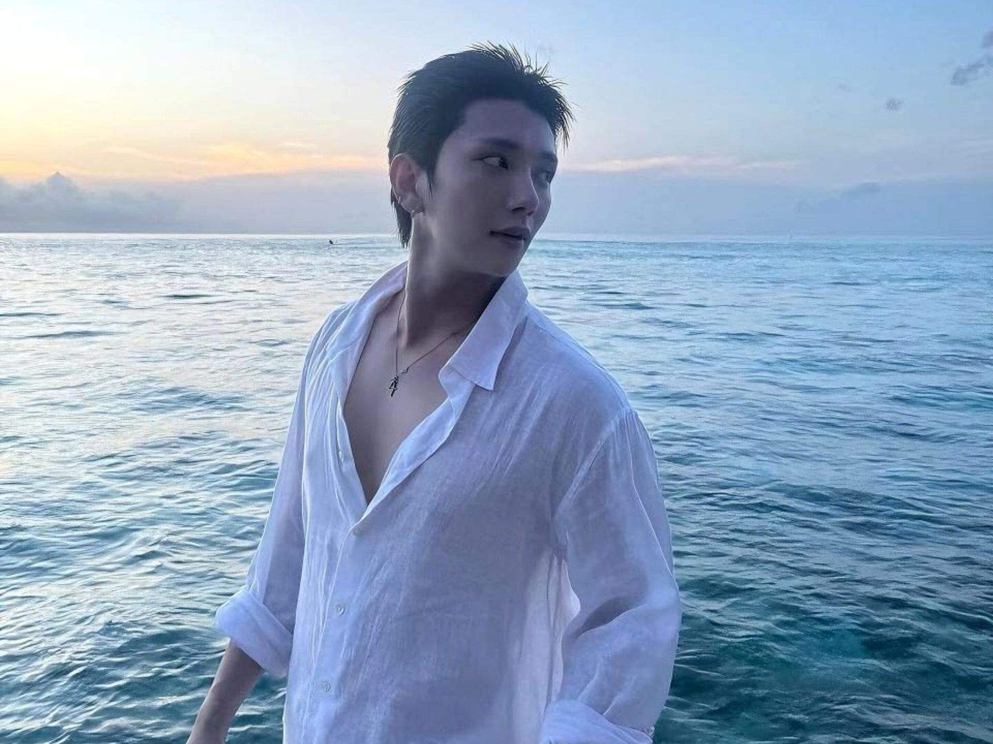 seventeen joshua looked straight out of kdrama