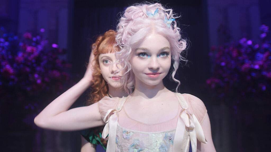 Emma Myers and Evie Templeton as Enid and Agnes on Wednesday Season 2