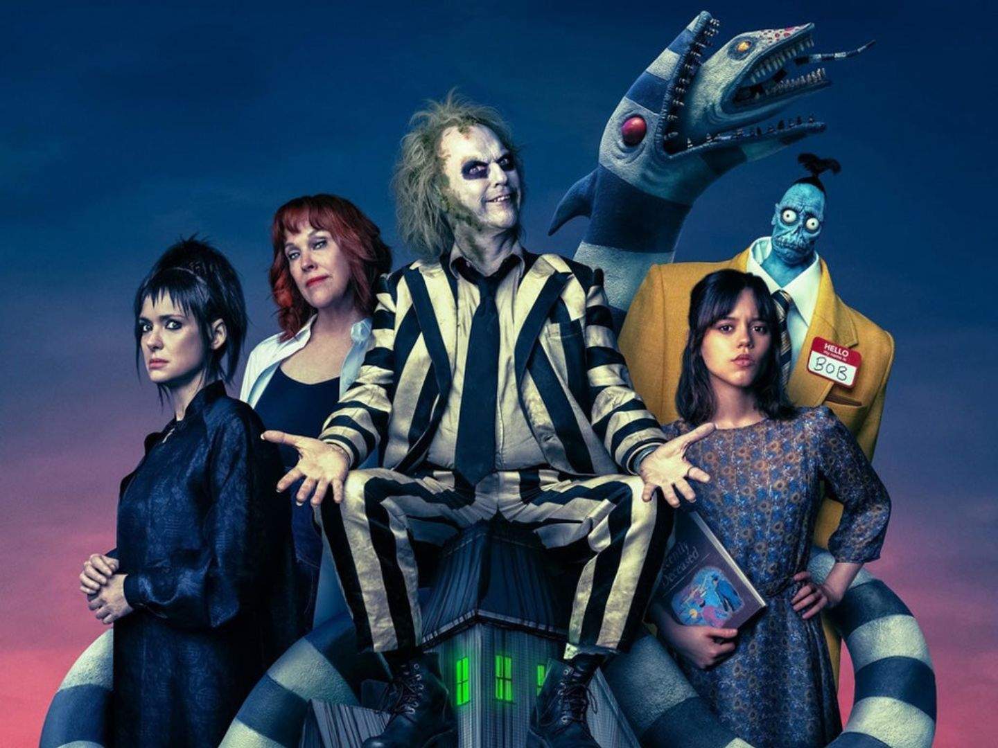 The cast of Beetlejuice Beetlejuice