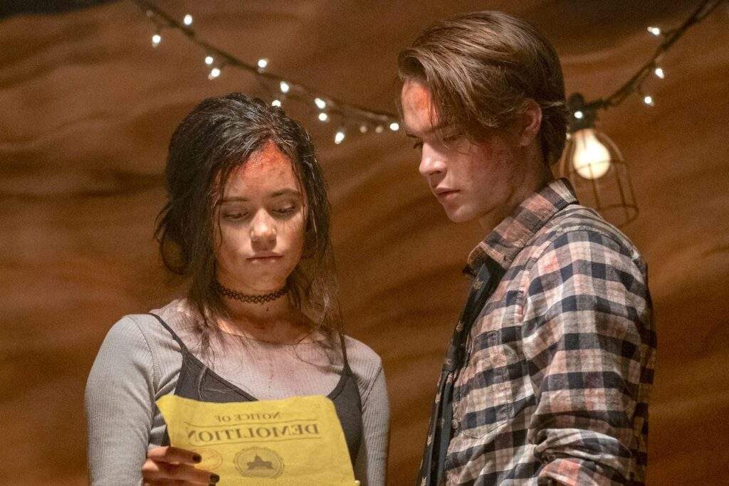 Jenna Ortega and Judah Lewis in The Babysitter: Killer Queen