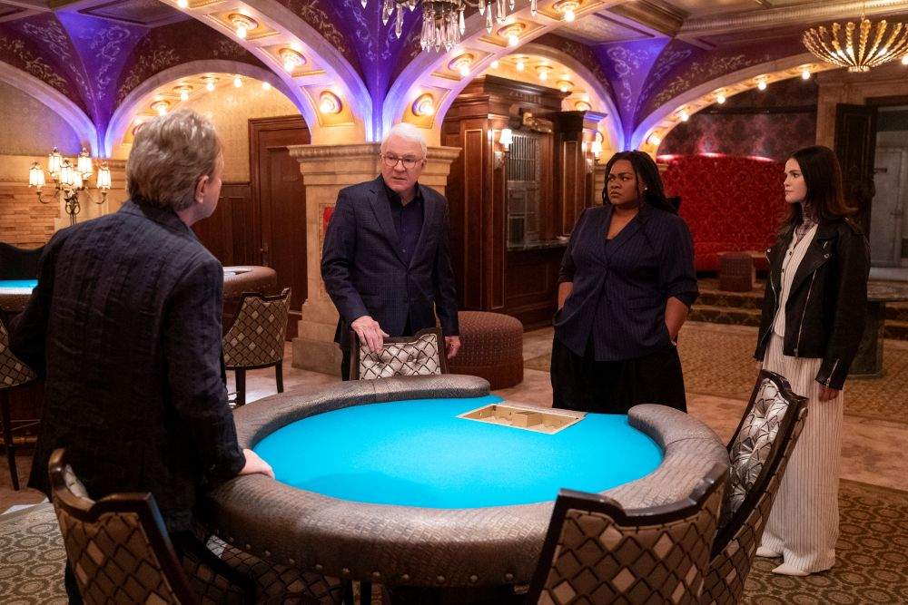 Da'vine Joy Randolph, Martin Short, Steve Martin, and Selena Gomez in Only Murders in the Building