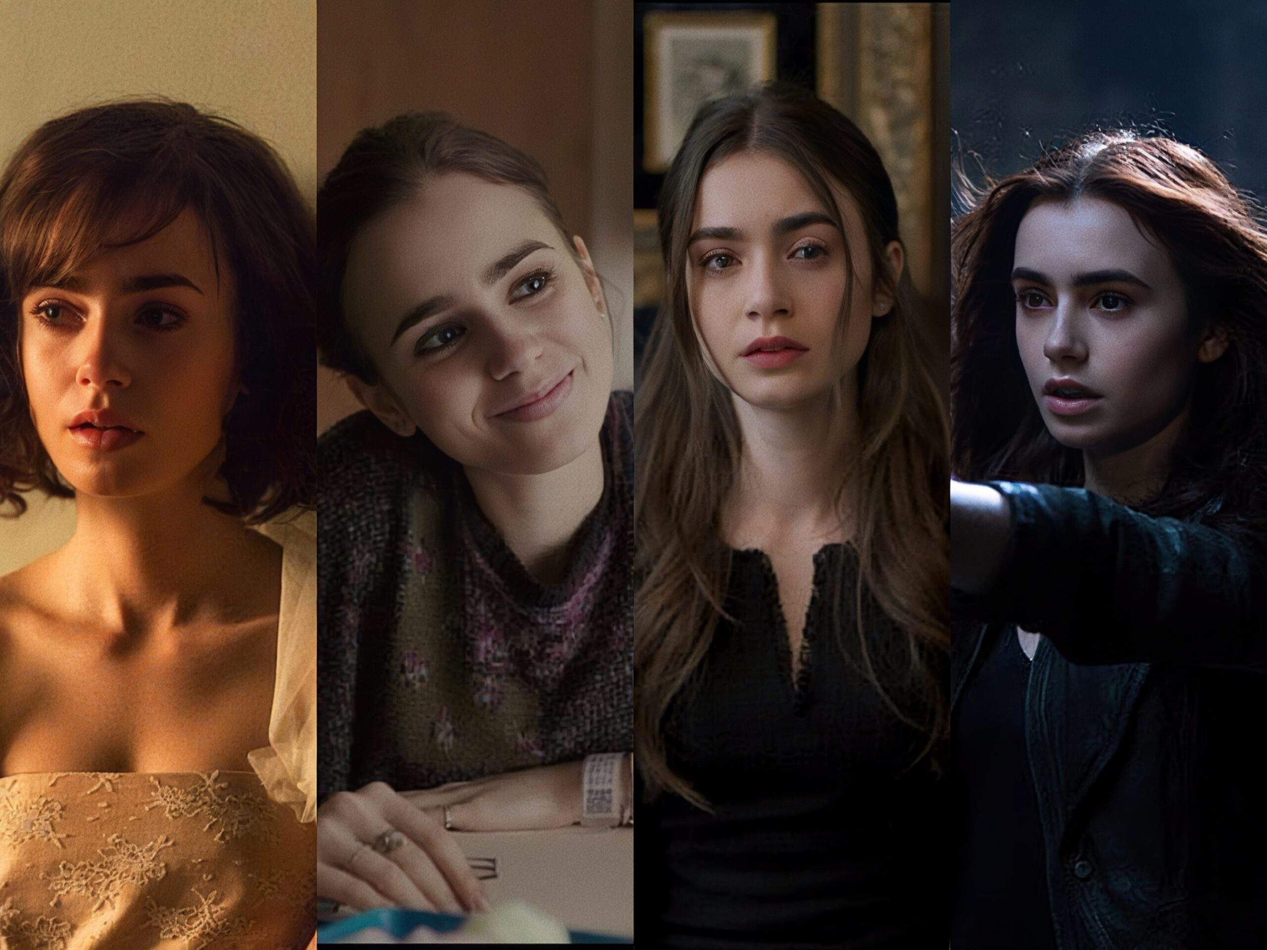 Lily Collins in a photo shoot