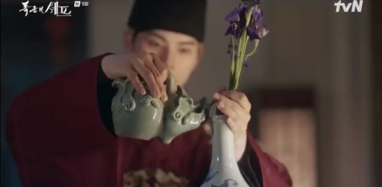 Lee Heon Watering the Flowers in Episode 6 Bon Appetit Your Majesty
