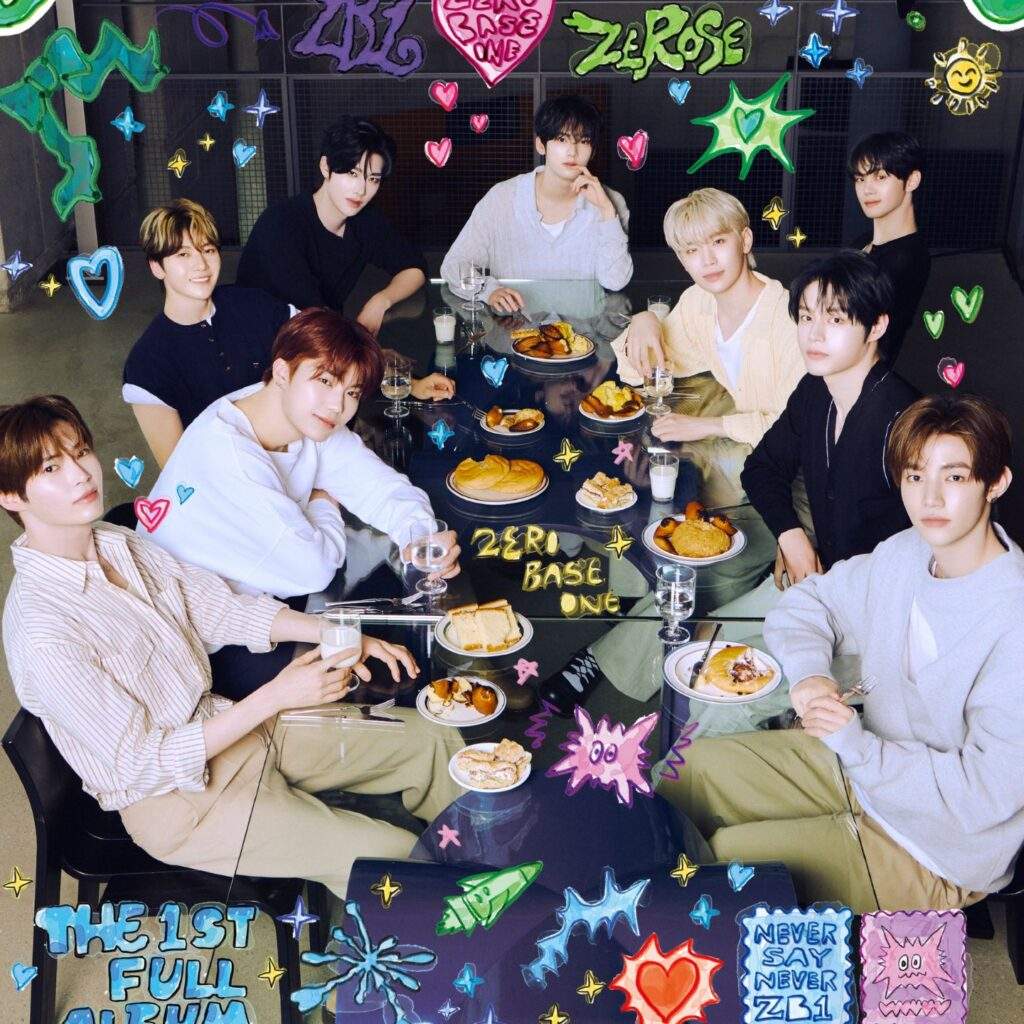 group photo of zb1 for never say never album