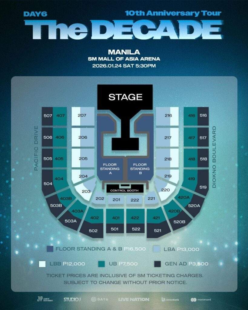 day6 the decade in manila