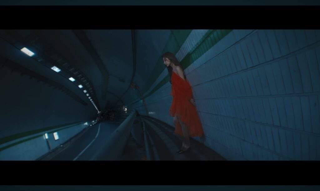 Tzuyu in Run Away music video for Twice solos and sub-units as k-drama tropes