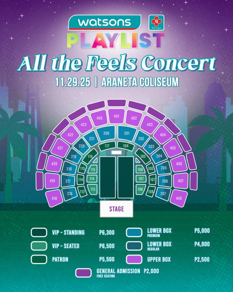 watsons playlist seat plan