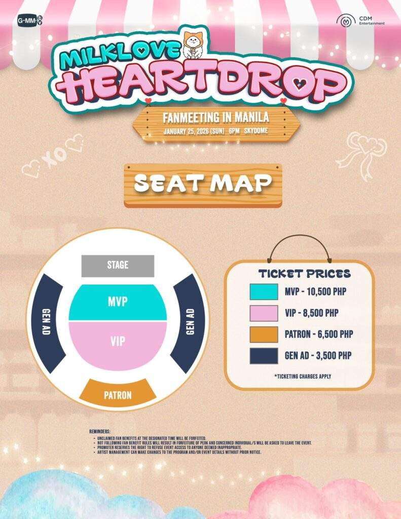 MilkLove FM Seat Plan
