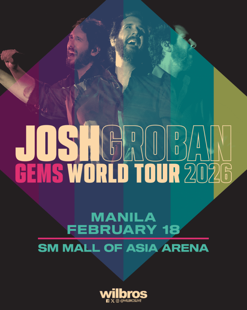 Josh Groban GEMS World Tour in Manila - Poster