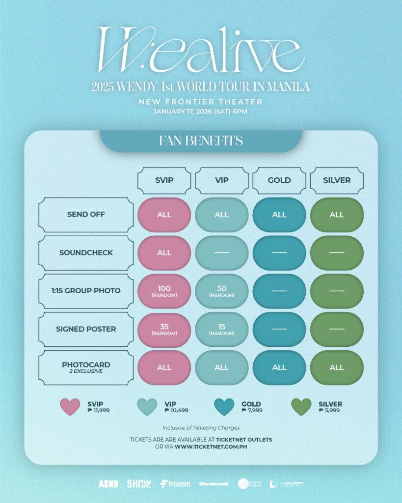 Wendy W:ealive - Fan Benefits